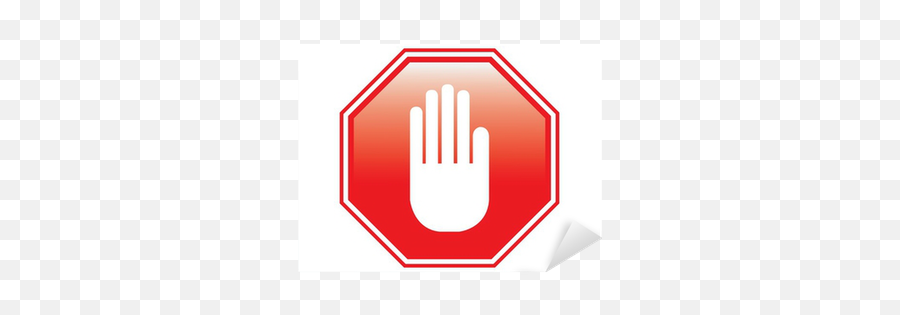 Sticker Stop Sign - Pixershk Emoji,Red Stop Emoji