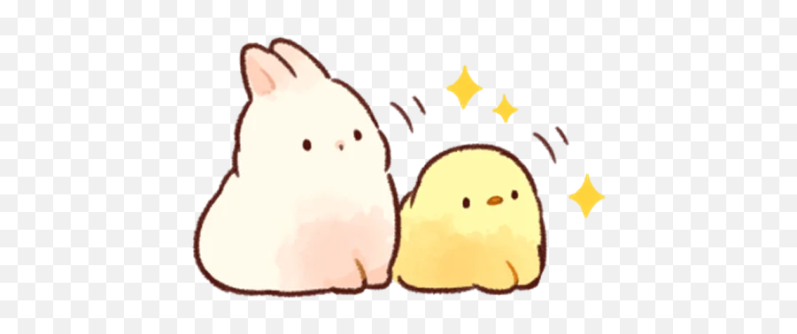 Telegram Sticker From Soft And Cute Rabbits Pack Emoji,Cute Bunny Emoji Discord