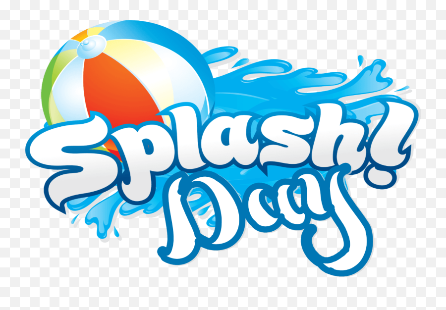 Beach Ball Clipart Splash Pad - Water Slide Party Clipart Splash Day Clipart Emoji,Party Ball Emoji