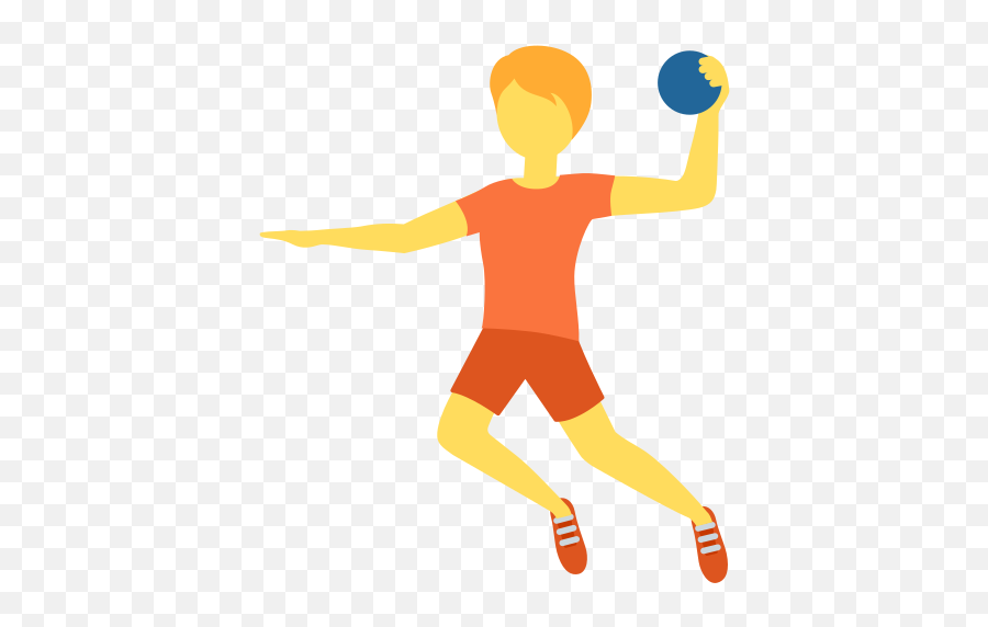 Person Playing Handball Emoji - Handball Emoji,Playing Emoji