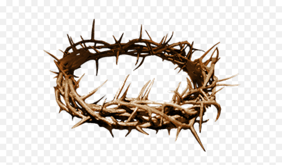 Thorns Clipart Crown Thorns - Jesus Thorn Crown Png Twig Emoji,Thorn Emoji