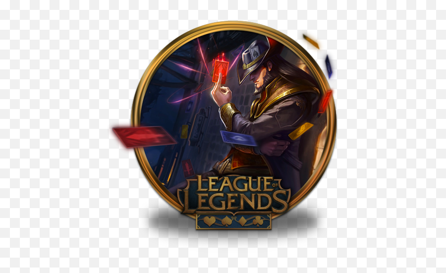 Twisted Fate Icon League Of Legends Gold Border Iconset - Twisted Fate Rün Emoji,Fate Emoji