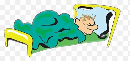 Bed Sleep Man Covers Cozy Sticker By Janet - Cartoon Person In Bed Emoji,Emoji Bed Covers
