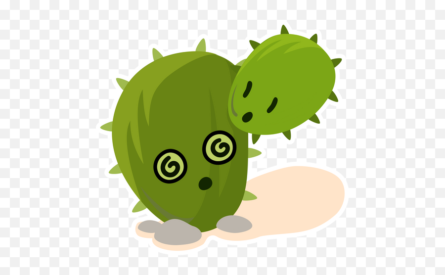 Two - Headed Cactus Sticker Sticker Mania Fictional Character Emoji,Infinity Gauntlet Stones Emojis