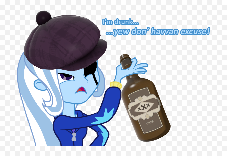 Alcohol Bottle Demoman Derpibooru - Equestria Girls Drunk Rarity Emoji,Bottle Up Emotions Meme
