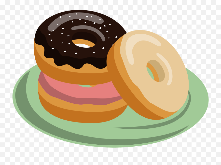 Doughnuts - Donut In Plate Clipart Emoji,Emoji Donuts