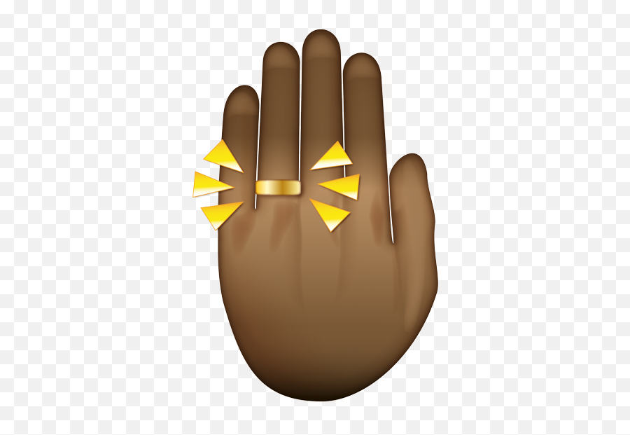 Ring Emoji - Emoji Finger With Ring,Finger Emoji