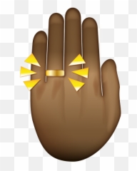 Ring Emoji - Emoji Finger With Ring,Finger Emoji