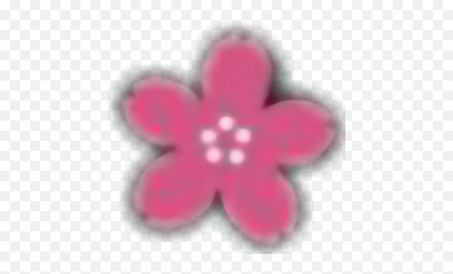 Tumblr Pink Flower Emoji Sticker - Girly,Pink Flower Emoji