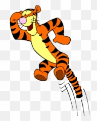Animated Tigger Clipart - Tiger Winnie The Pooh Jumping Emoji,Tigger Emoticon