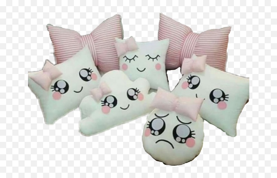 Challange Pillows Pillow Cute Sticker By Rosan - Soft Emoji,Emoji Plush Pillow