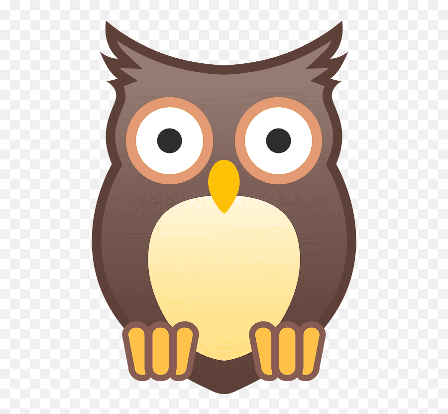 Eule Clipart - Owl Emoji Png Download Full Size Clipart Icons Owl,Bird Emoticon Iphone
