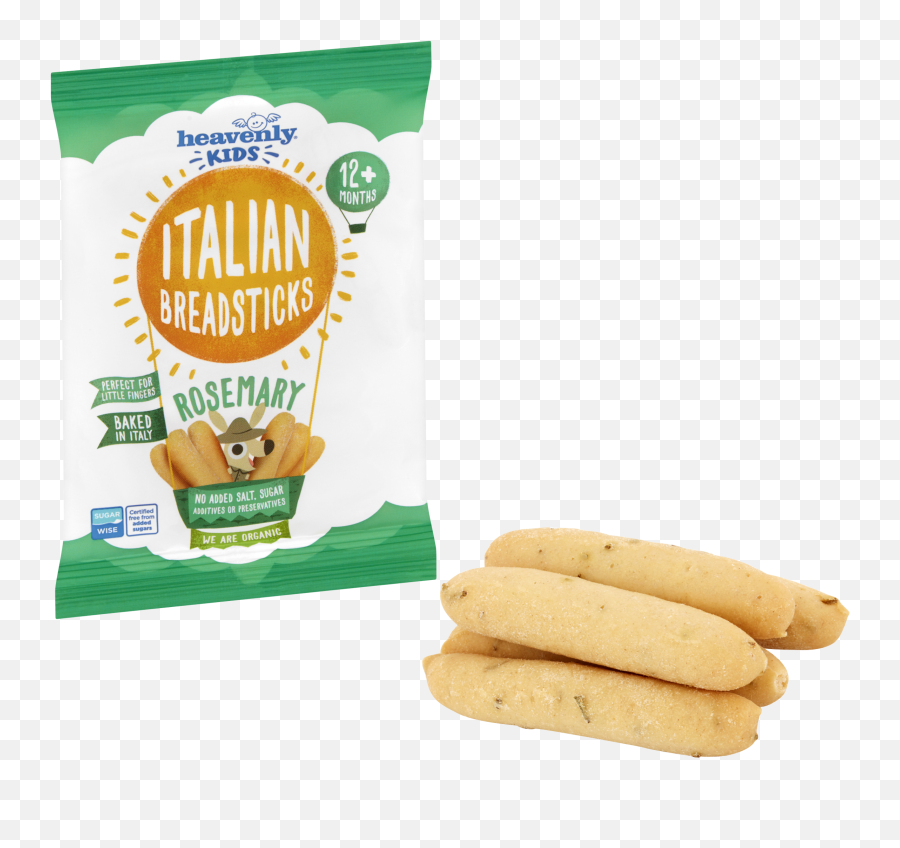 Heavenly Kids Italian Breadsticks Organic Rosemary 1 Case Containing 7 Packs - Cookies And Crackers Emoji,Finger Bread Emoji