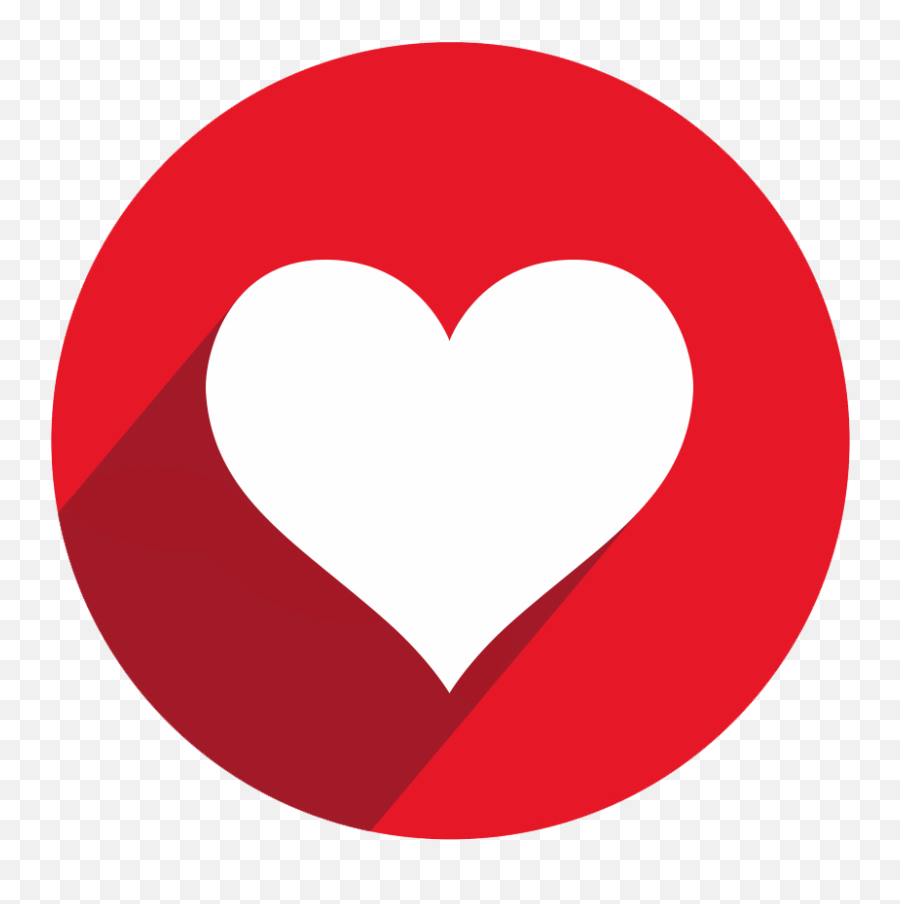 Facebook Heart Symbols Icons - Youtube Circle Logo Png Heart Icon Circle Png Emoji,Different Color Heart Emoticons