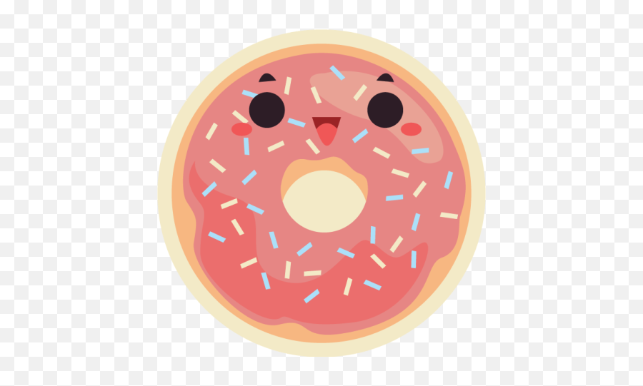 Happy Face Donut Kids Vinyl Rug - Tenstickers Donuts Com Carinha Png Emoji,Bagel Emoji Google