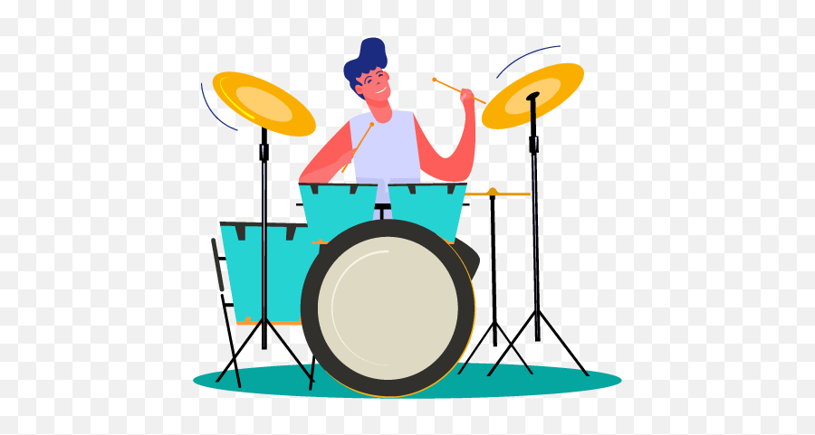 Parts Of A Drum Set Full Gear Guide For Beginners - Drum That Illustration Emoji,Most Emotion Drummer