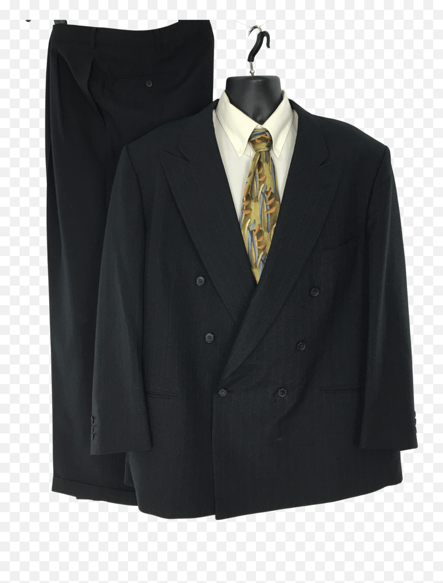 Black Striped Peak Lapel Mens Suit - Coat Pocket Emoji,Emotion For Men Pierre Cardin