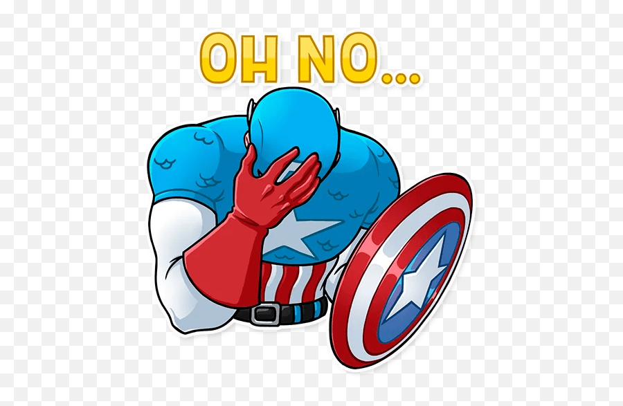 Classic Captain America Stickers - Live Wa Stickers Captain America Stickers Png Emoji,Are There Captain Marvel Emojis