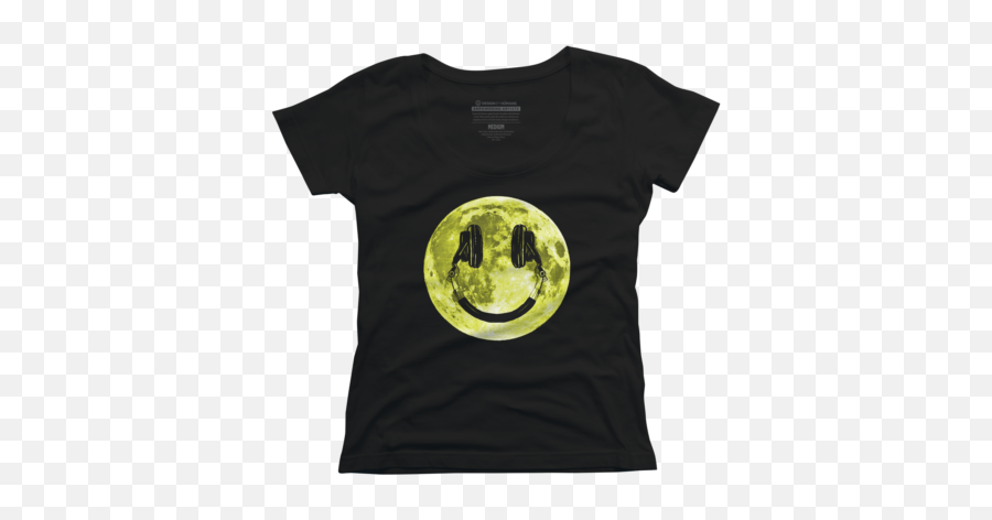 Music Womenu0027s Scoop Neck T - Shirts Design By Humans Emoji,Emoticon Musician