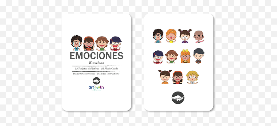 Flash Card Emociones - Language Emoji,Emotions Flash Cards