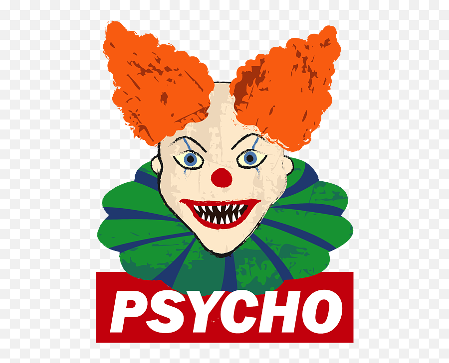 Psycho - Clown For Men Women Kids Halloween Fan Party Last Emoji,Mop Psycho Emotions