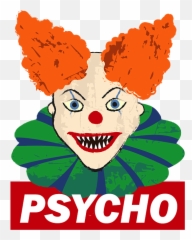 Psycho - Clown For Men Women Kids Halloween Fan Party Last Emoji,Mop Psycho Emotions