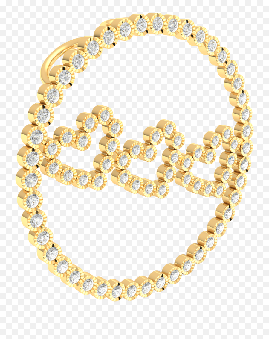 Oficial Online 10ct Round Real Diamond Circle Heart Pendant Emoji,Up-carat Emoticon