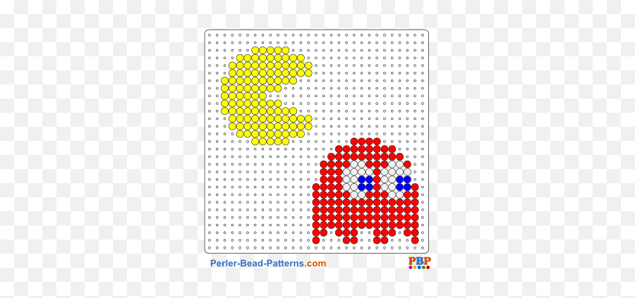 Pacman Perler Bead Pattern And Designs Bead Sprites - Patrick Perler Beads Emoji,Perler Beads Emoji