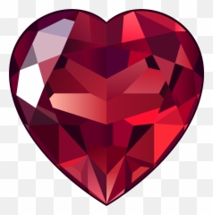 Ruby Heart - Ruby Png Clipart Emoji,Gem Stone Emoji