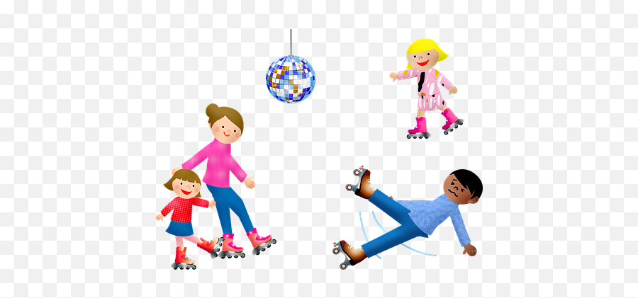 Roller Coaster Illustrations - Cartoon Kid Roller Skating Emoji,Roller Skating Emoticon