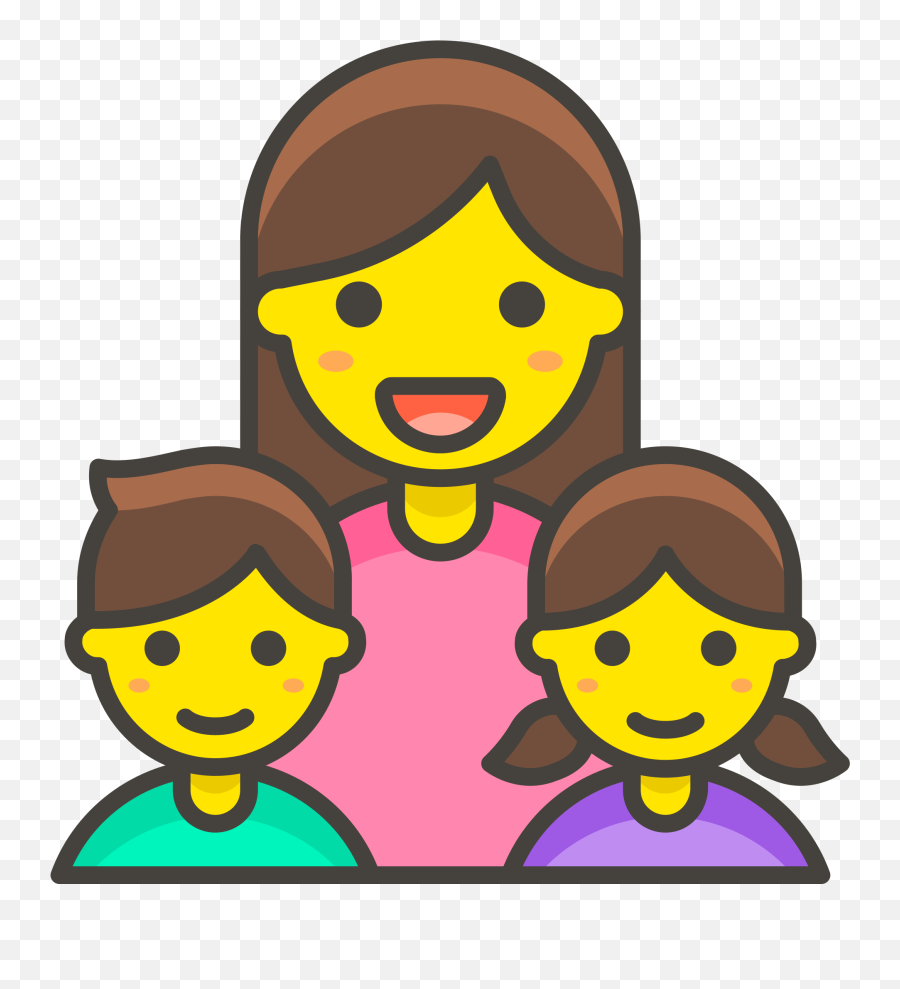 343 - Woman Boy Girl Family Png Emoji,Boy Girl Emoji