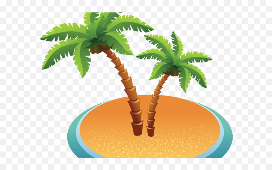 Dead Island Clipart Transparent - Island Clip Art Palm Tree On Island Clipart Transparent Emoji,Fuji Emoji