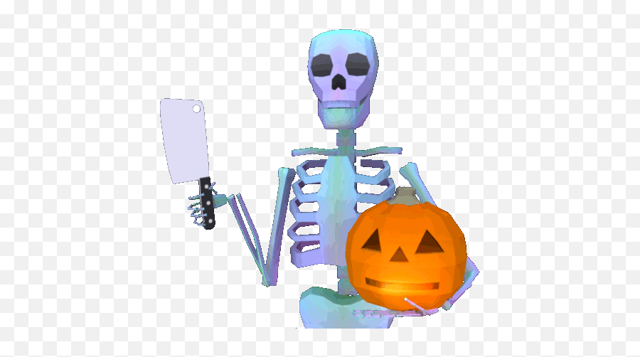 Top I Cant Wait Till They Will Kiss Stickers For Android - Halloween Skeleton Gif Transparent Emoji,Kissing Emoji Pumpkin