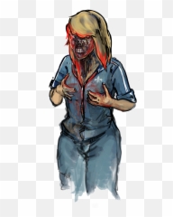 Zombiegirlwomanhalloweenfear - Free Image From Needpixcom Drawings Girls Body Creepy Emoji,Zombie Emoji