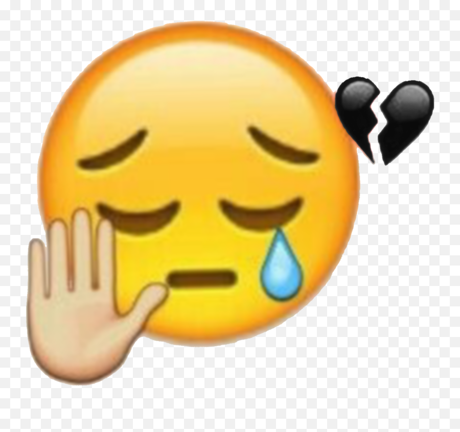 Emoji Emotion Emojis Sticker - Broken Heart Sad Emoji Dp,Please Emoji