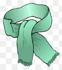 Green Scarf Clipart Transparent - Kids Winter Scarf Clipart Emoji,Emoji Art Free Neck Scarvesclipart