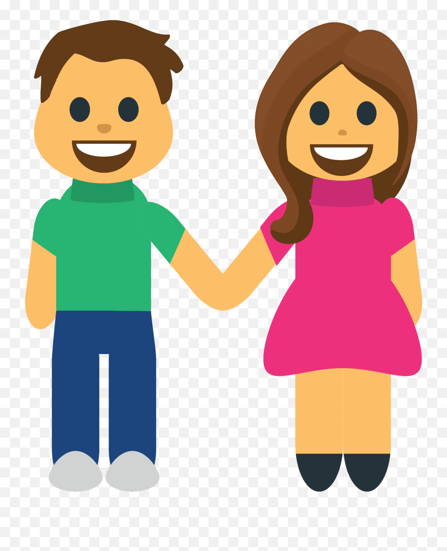 Woman And Man Holding Hands Emoji Clipart Free Download,Men Emojis Vs Women Emojis
