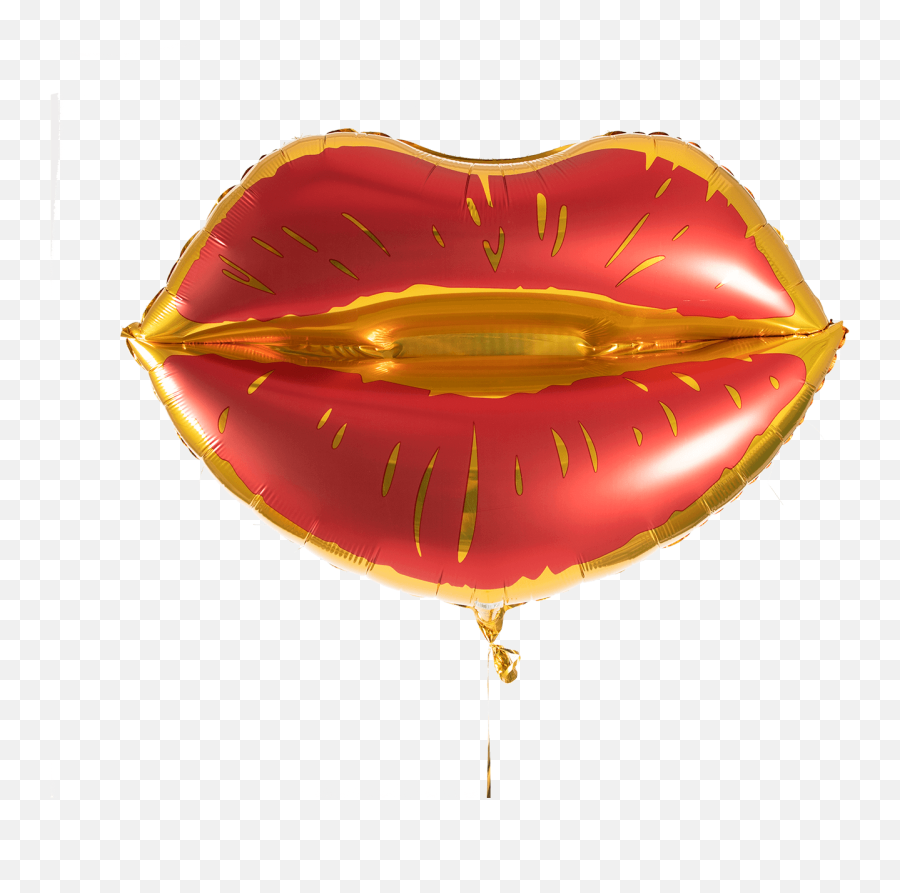 Sexy Lips Png - Gold Heart Shape Foil Balloon Png Emoji,Epee Emoji
