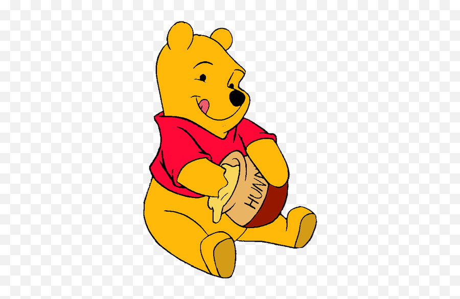 Jar Silhouette Clip Art - Winnie The Pooh Holding Honey Emoji,Teaching Emotions With Disney Clips