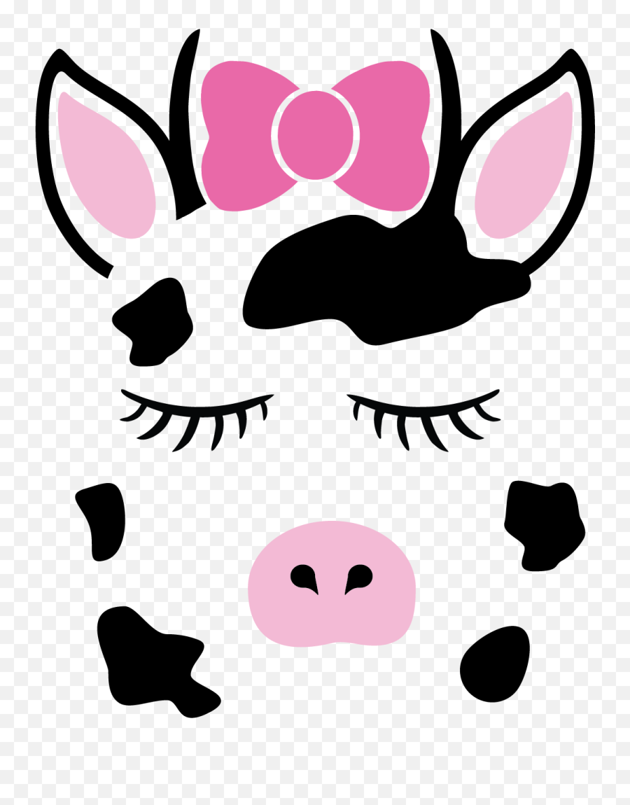 Cute Animal Face Vinyl Decals - Cute Cow Face Svg Emoji,Animal Emotion Faces Clip Art Free