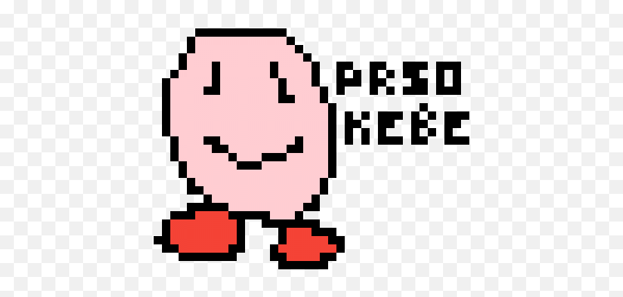 Kirby By Miningmario - Pixilart Transparent 8 Bit Ghost Emoji,Smiling Kirby Emoticon