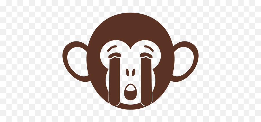 Monkey Sad Head Muzzle Flat Transparent - Cabeza De Mono Png Emoji,Emotion Baboon