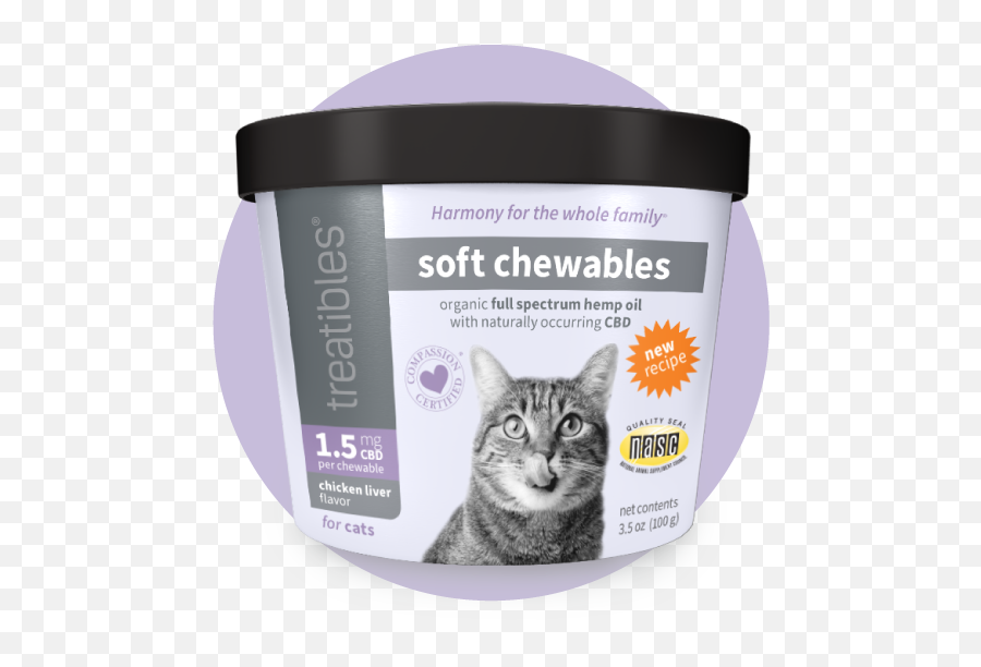 Soft Chewables Chicken Liver Flavor - 15 Mg Cbd For Cats Emoji,Cat Ears That React To Emotion