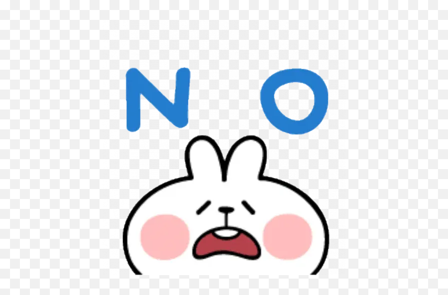 Spoiled Rabbit Emoji With Word Whatsapp Stickers - Stickers Dot,Rabbit Face Emoji