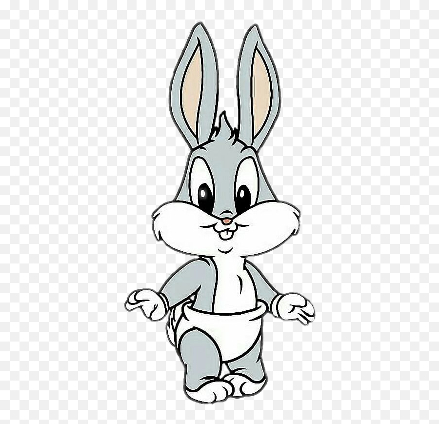 Check Out This Transparent Baby Bugs Bunny With Diaper Png Image Emoji,Baby 