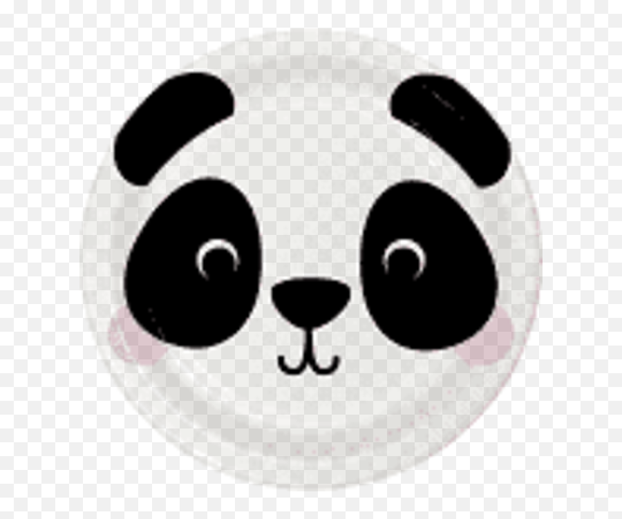 Panda Animal Face 7 Paper Plates 8 Ct - Pop Party Supply Emoji,Pictures Of Animals Emojis