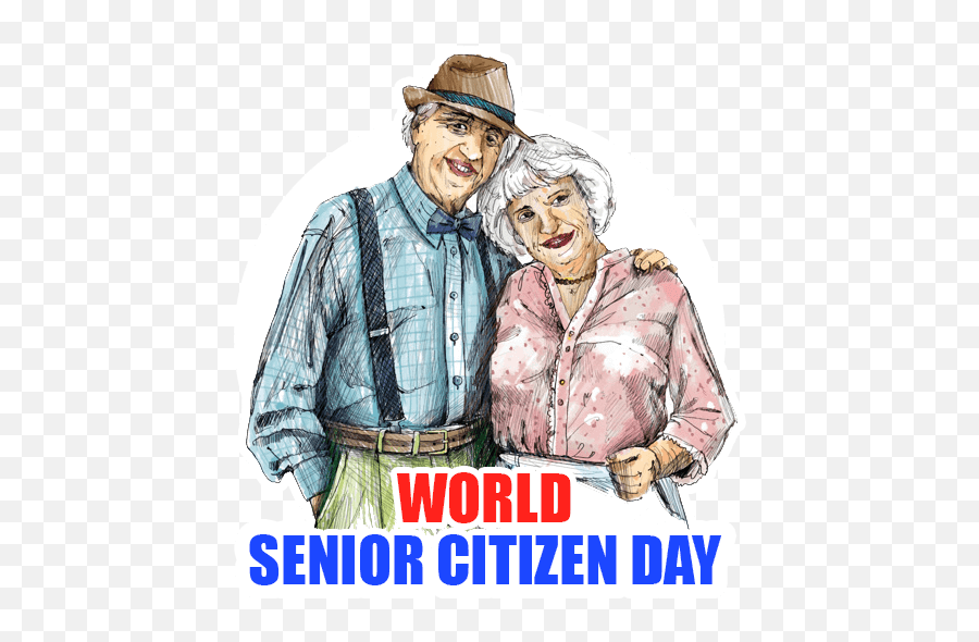 Senior Citizen Day By Marcossoft - Sticker Maker For Whatsapp Emoji,Senior Citizen Emoji