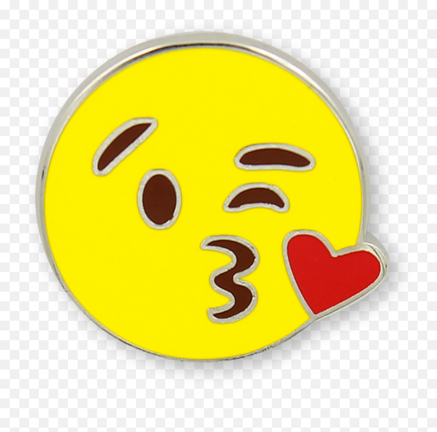 Emoji Blow A Kiss Princess Crown - Happy,Emoji Pins