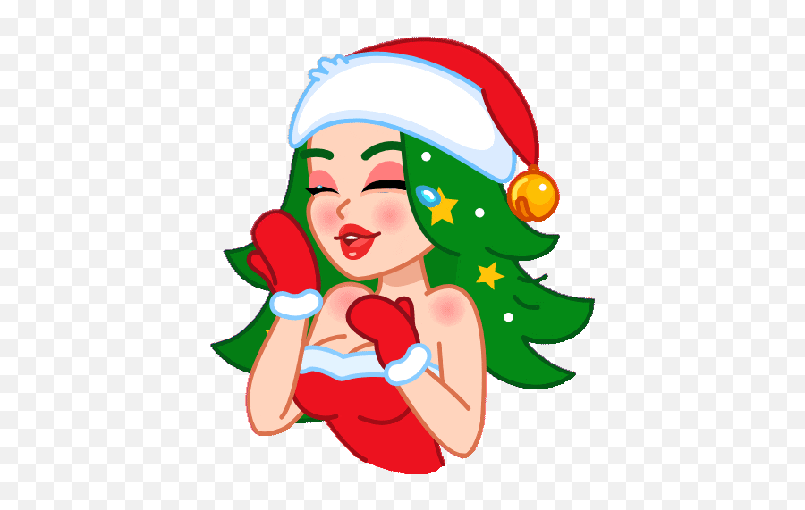 Sticker Maker - Santa Girl Emoji,Android Santa Emoji