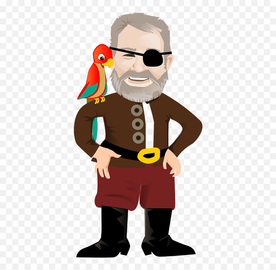 Pirate Clipart Free Download Transparent Png Creazilla - Happy Emoji,Parrot Emoticon